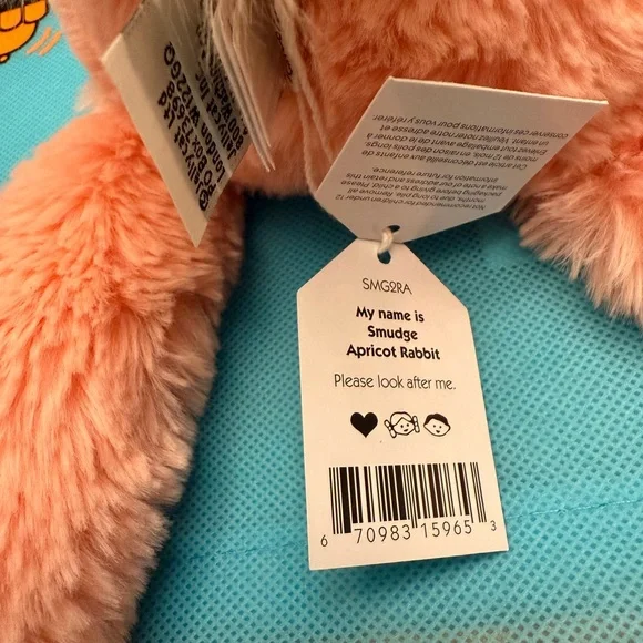 Jellycat Apricot Smudge Rabbit - Picture 3 of 5